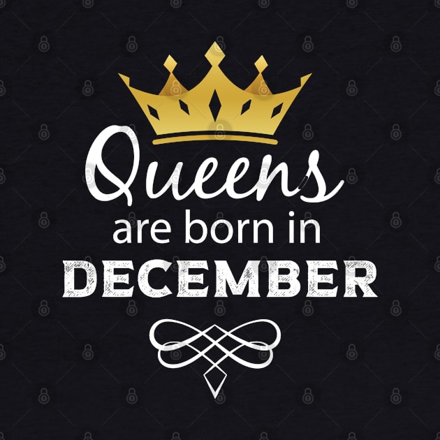 queens are born in December gift idea birthday gift by DonVector